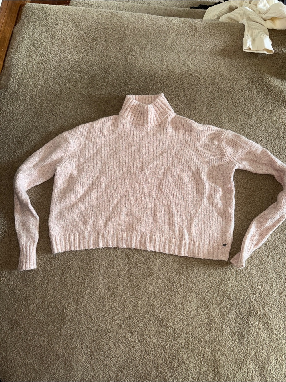 American Eagle Outfitters Light Pink Turtleneck Sweater